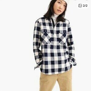 J. Crew Plaid Popover